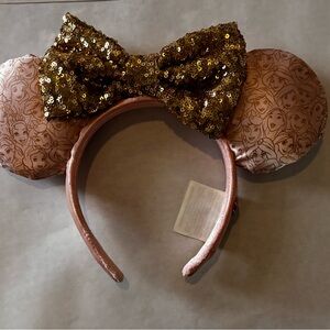 Disney Pink and Gold Mouse Ears Headband